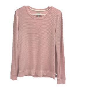 Lucky Brand Women's Pink Striped‎ Pullover Sweater Size S